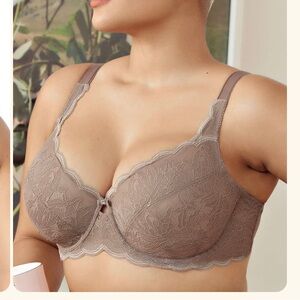 *Paramour by Felina purple lace unlined bra size 36D